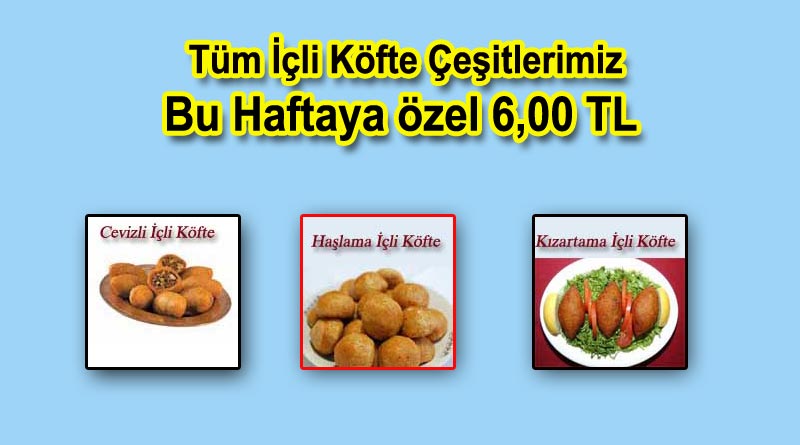 ankara içli köfte kampanya fiyatları