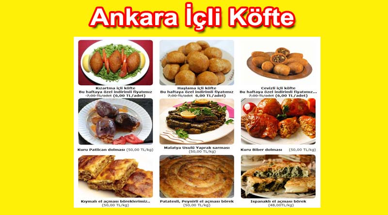 ankara içli köfte fiyatları
